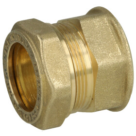 Corrugated solar pipe fitting DN20 1" metal-on-metal...
