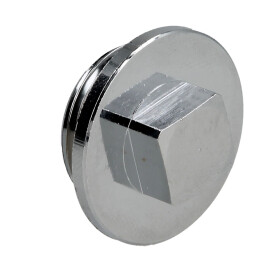 Plug ET 1/2" with square chrome-plated brass