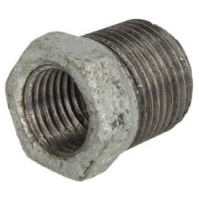 Malleable cast iron fitting reducer 3/4" x 3/8"...