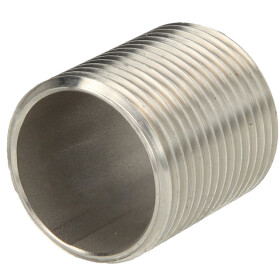 Stainless steel screw fitting thread nipple 1 1/4"...