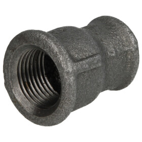 Malleable cast iron black socket reducing 1/4 x 3/8 IT/IT